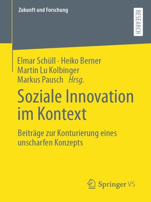 cover image of Soziale Innovation im Kontext